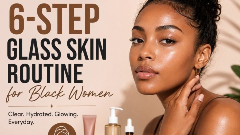 glass skin routine for black women